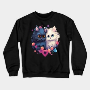 Persian Cat Couple Valentine Crewneck Sweatshirt